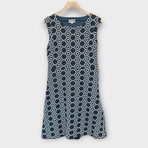 Ann Taylor Loft Soft Jacquard Medallion Sleeveless A-Line Knee Length Dress Sz 8
